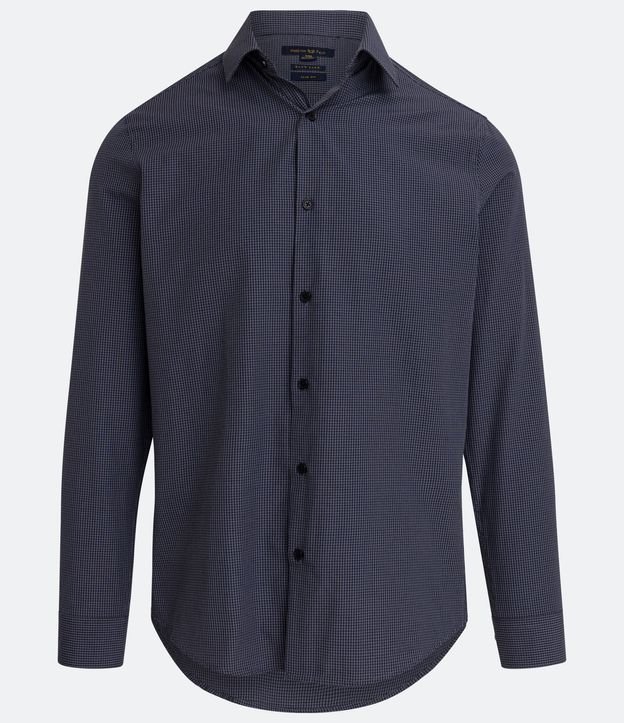 Camisa Social Manga Larga Estampa Cuadrillé Vichy 6
