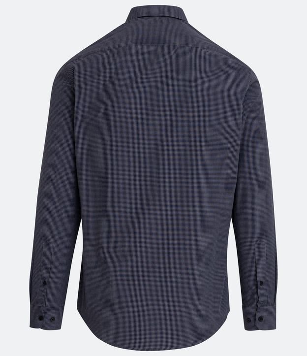 Camisa Social Manga Larga Estampa Cuadrillé Vichy 7