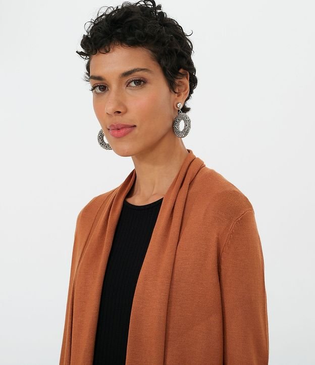 Chaqueta de Punto Larga sin Estampado 3