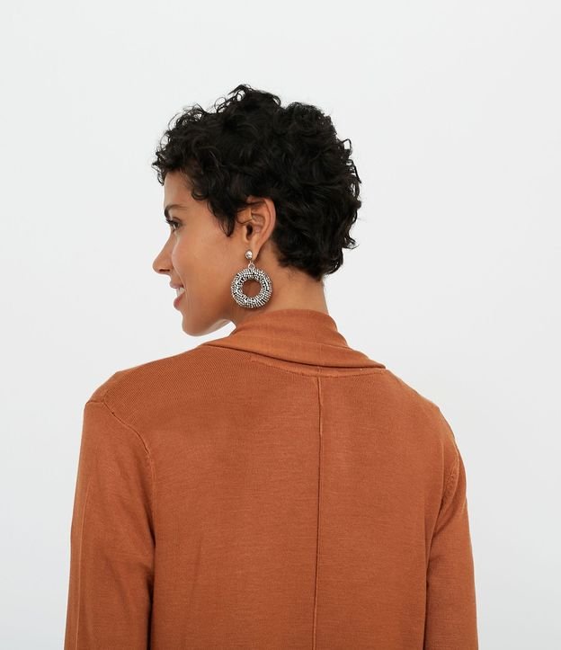 Chaqueta de Punto Larga sin Estampado 5