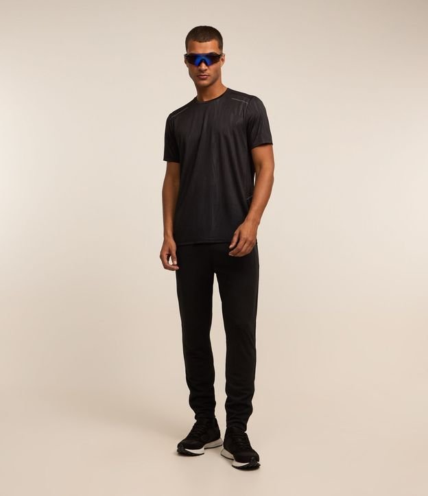 Pantalón Deportiva con Rayas Laterales y Cremallera en Bajo
