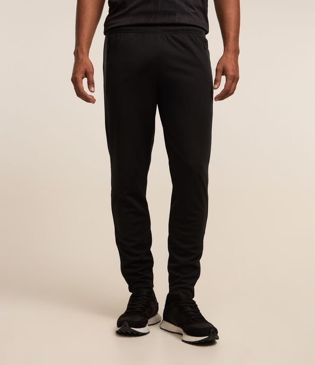 Pantalón Deportiva con Rayas Laterales y Cremallera en Bajo 2