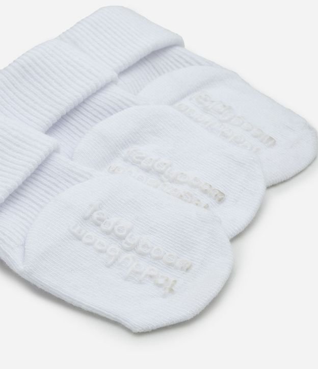 Kit 03 Pares de Medias Infantil con Dobra Doble - Talle 0 a 12 meses 3