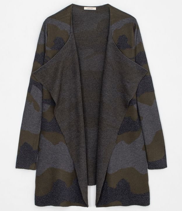 Cardigan Militar con Puntas