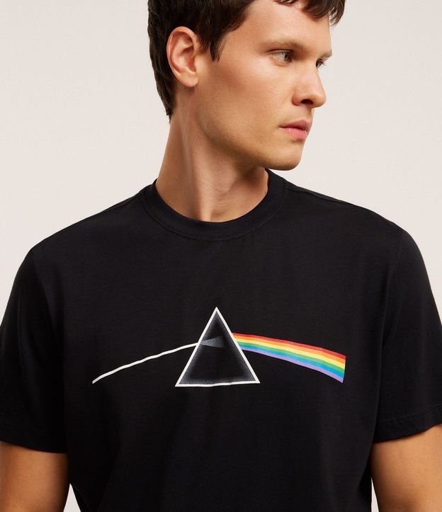 Remera Comfort en Algodón con Estampa Pink Floyd 3