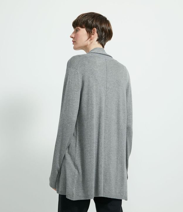 Chaqueta de Punto Larga sin Estampado 2