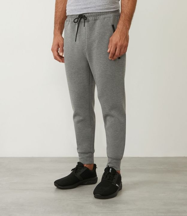Pantalón Jogger Deportivo con Cremallera en el Bolsillo y Bajo Ajustado 2