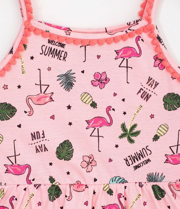 Vestido Infantil Fit Breteles Estampado - Talles 5 a 14 años 3