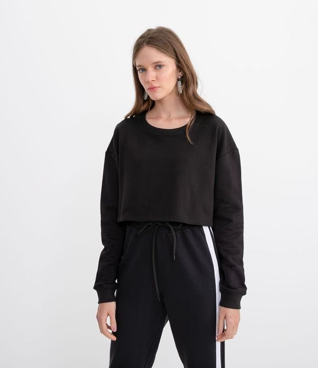 Buzo Cropped Liso en Algodón Comfy