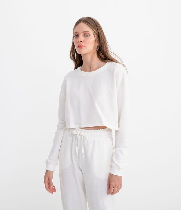 Buzo Cropped Liso en Algodón Comfy
