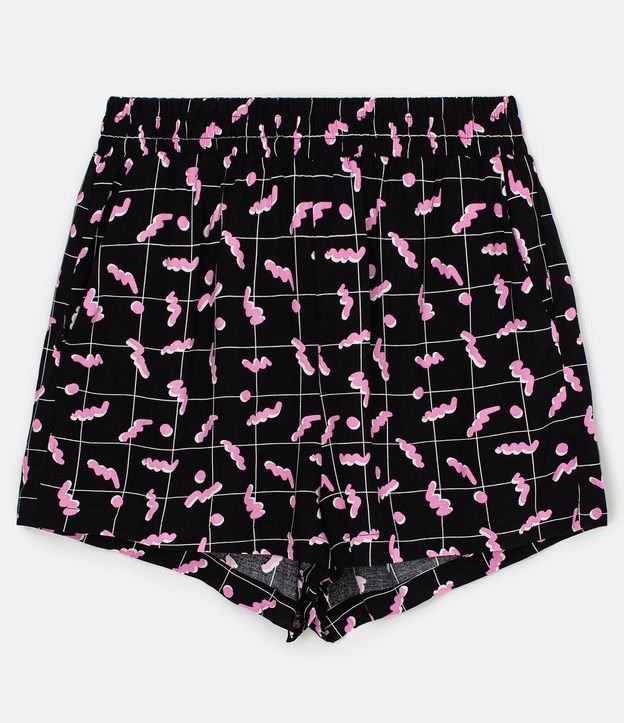 Short Runner en Viscosa Estampa Lombriz 5