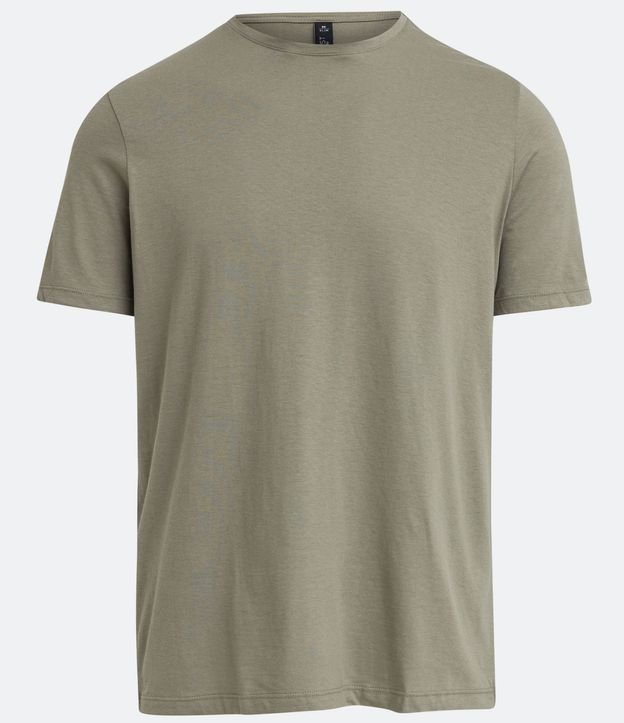 Remera Slim Básica en Algodón Peruano con Cuello Redondo 5