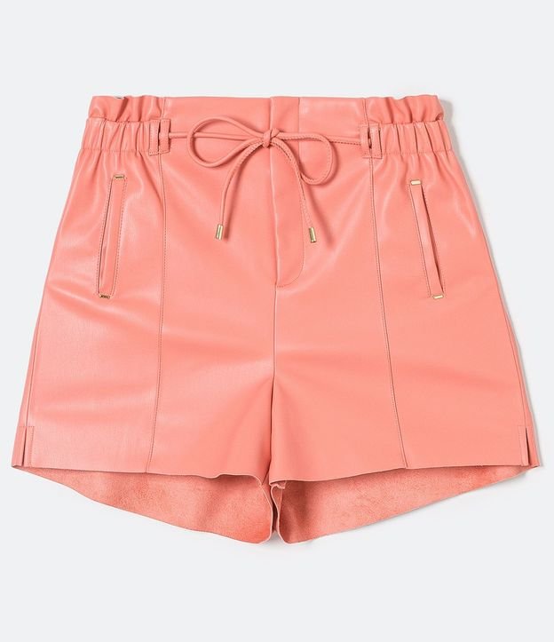 Short Clochard en Material Sintético con Detalle Metalizado 5