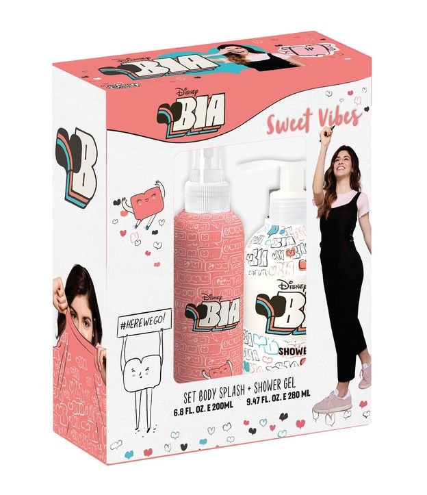 Kit Body Splash Disney Bia Sweets Vibes + Gel de Baño