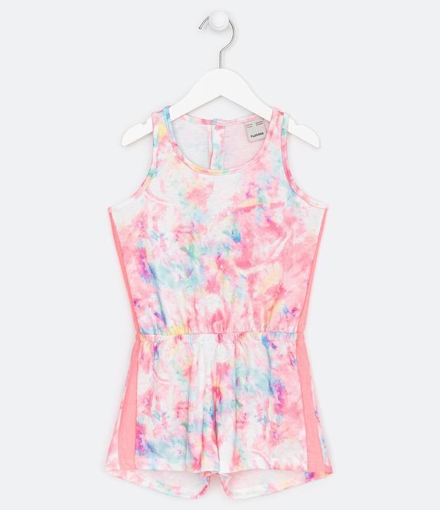Mono Infantil Estampa Tie Dye con Raya Lateral Tam 5 a 14 años