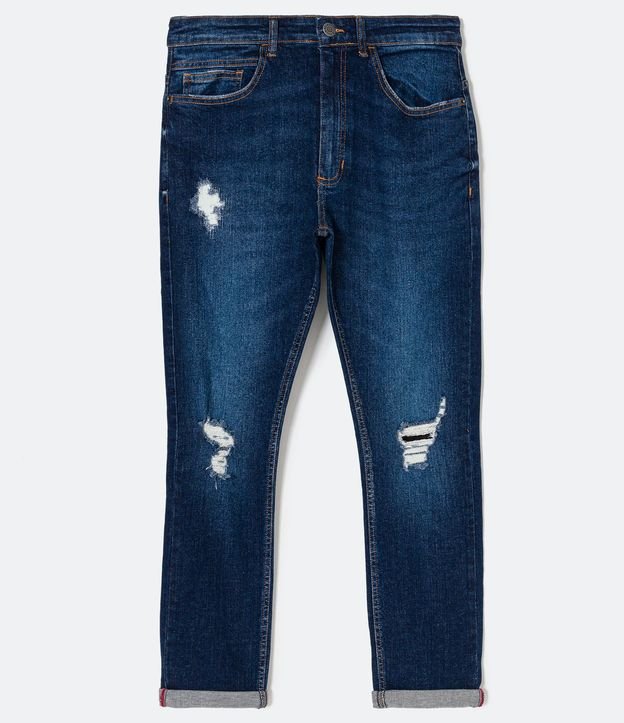Pantalón Jean Skinny con Desgastes 5