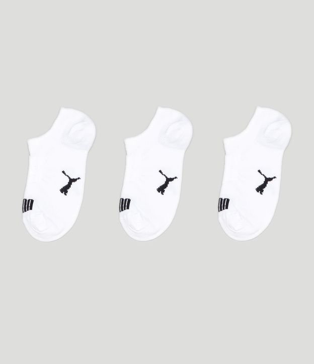 Kit 3 Pares de Medias Infantiles Invisíbles Puma - Talle 25 al 39