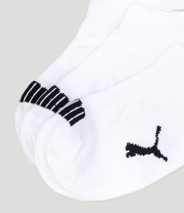 Kit 3 Pares de Medias Infantiles Invisíbles Puma - Talle 25 al 39 2