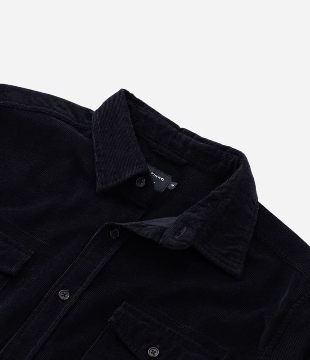 Camisa en Terciopelo con Bolsillos Delanteros 12