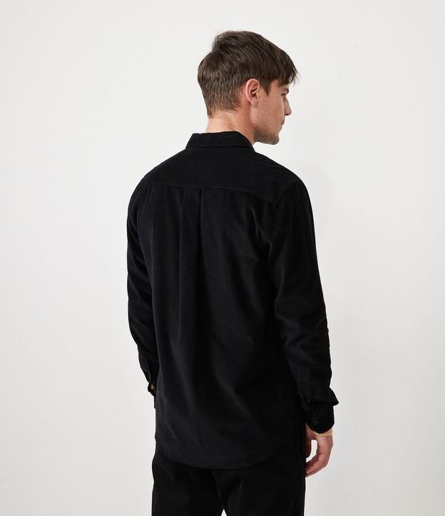 Camisa en Terciopelo con Bolsillos Delanteros 3