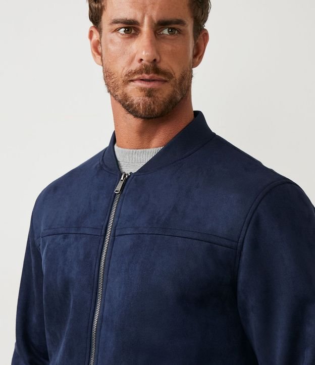 Chaqueta Bomber Lisa con Bolsillo 3
