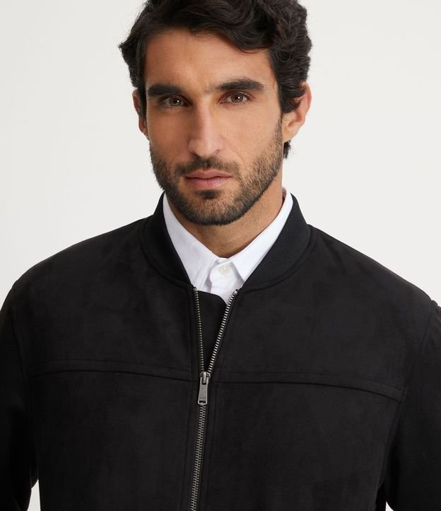 Chaqueta Bomber Lisa con Bolsillo 3