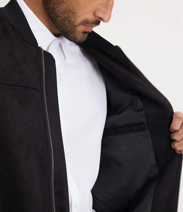 Chaqueta Bomber Lisa con Bolsillo 4