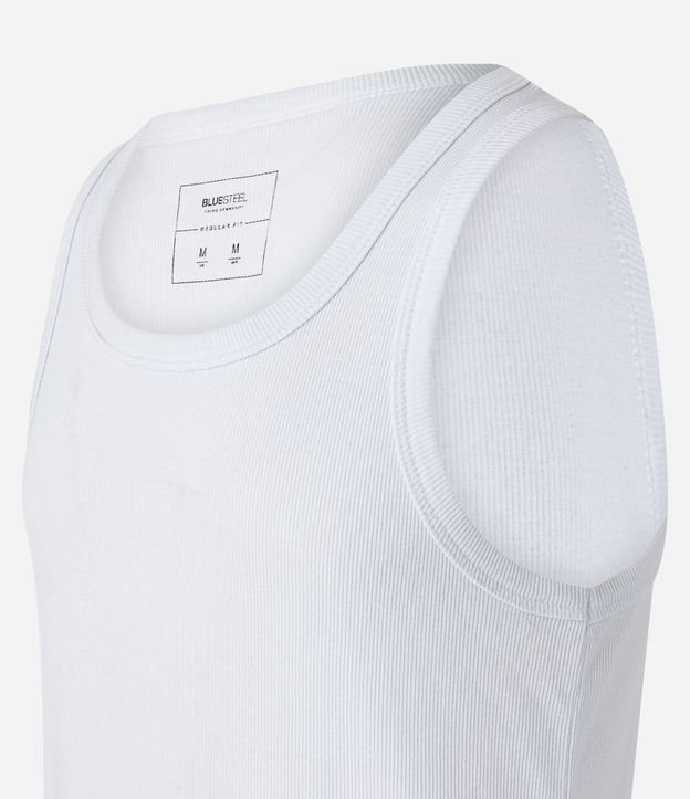 Musculosa Regular Básica en Rib de Algodón 8
