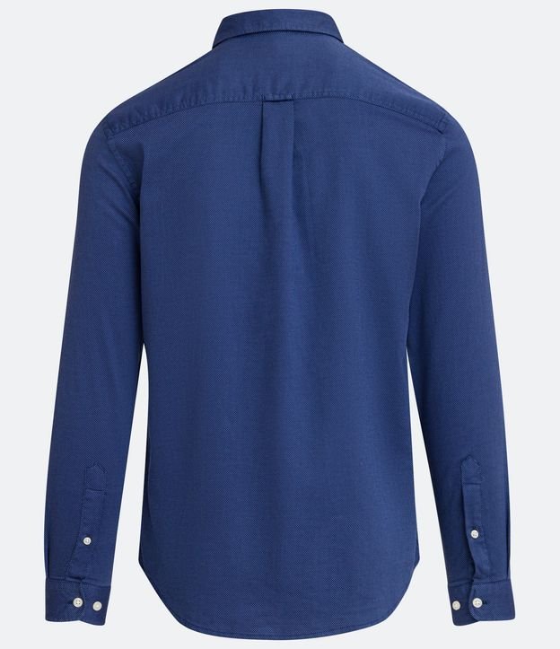Camisa Manga Larga en Algodón con Estampa Discreta 8