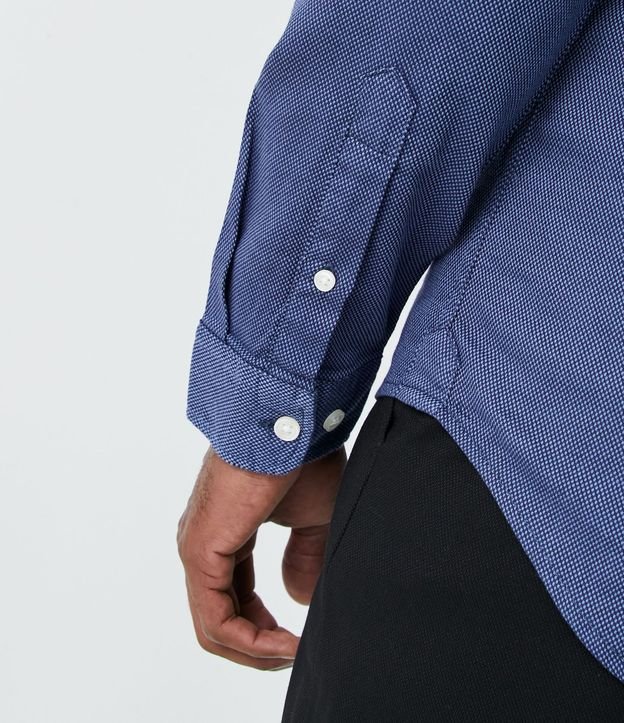 Camisa Manga Larga en Algodón con Estampa Discreta 5