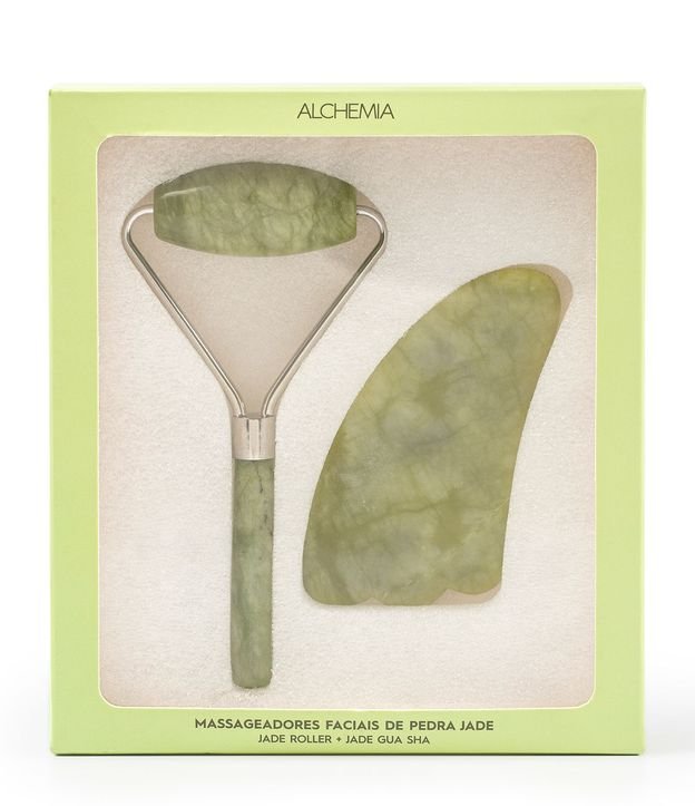 Kit de Masajeador Facial de Piedra de Jade Alchemia