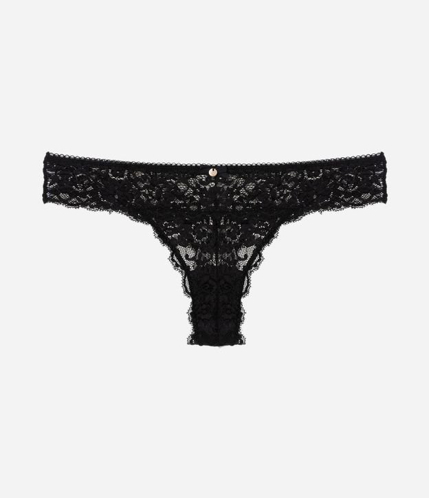 Bombacha Bikini Hilo en Encaje Floral con Cintura Elástica 6
