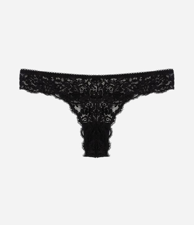 Bombacha Bikini Hilo en Encaje Floral con Cintura Elástica 7