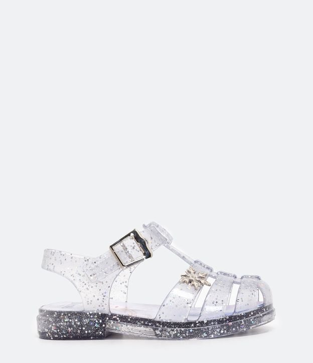 Sandalias Infantiles Transparentes con Brillo Suela LED - Talles 19 al 30 2