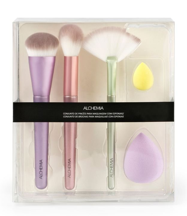 Kit 03 Brochas y 02 Esponjas Alchemia 2