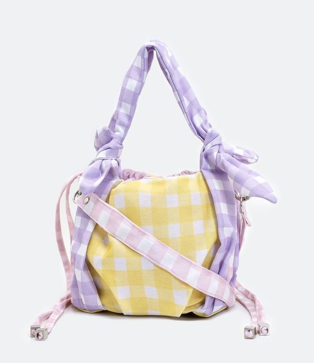 Bolso Saco Estampado de Cuadros Vichy