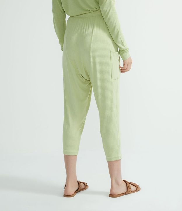 Pantalón Saruel en Viscosa Acanalada con Bolsillos Laterales 2