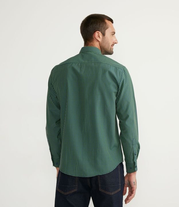 Camisa Manga Larga Slim en Padronaje de Cuadros 2