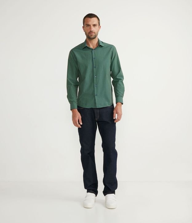 Camisa Manga Larga Slim en Padronaje de Cuadros 5