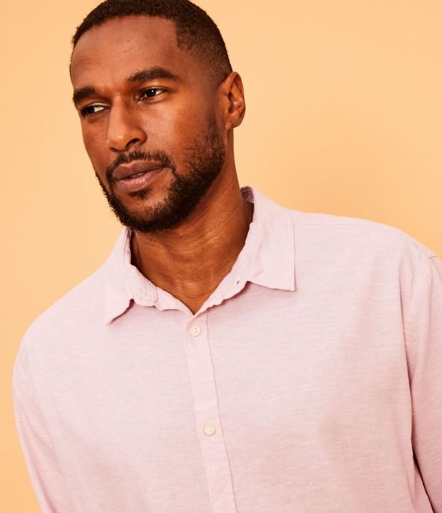 Camisa Comfort Básica en Lino 5