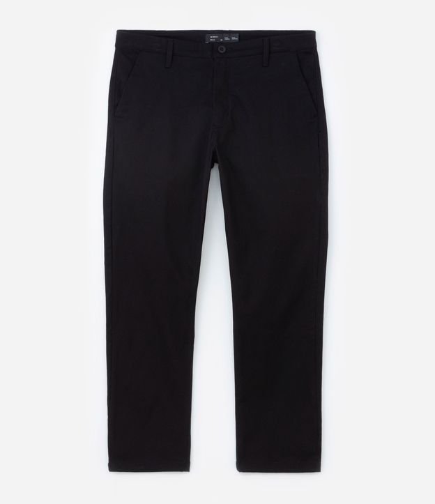 Pantalón Slim Sarjado Cropped Sastrería con Bolsillos 7