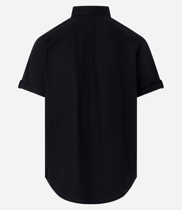 Camisa Comfort en Lino con Bolsillo y Dobra en la Manga 5