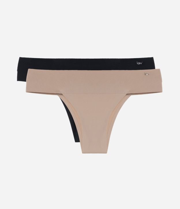 Kit con 2 Bombachas Bikini con Cintura Ancha 2