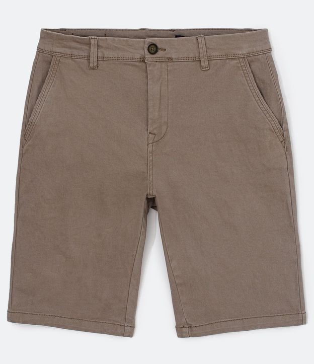 Bermuda Slim en Sarga con Elastano 6