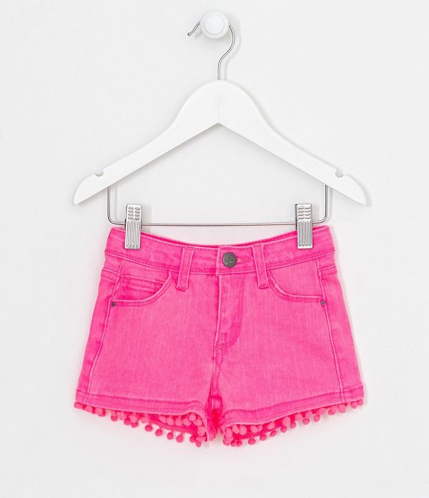Short Infantil con Mini Pompón - Talle 1 a 5 años