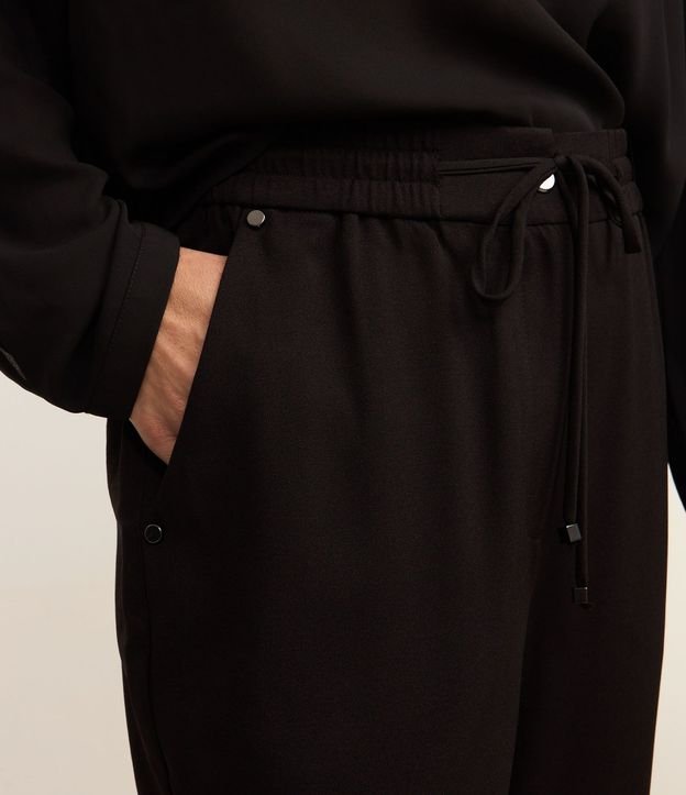 Pantalón Fluido con Cintura Elástica y Lazo 5
