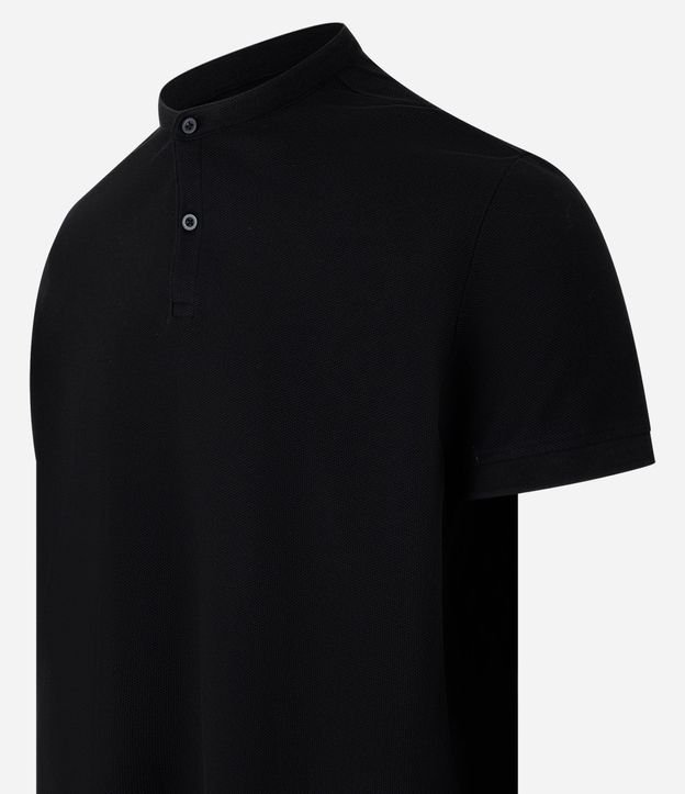 Camisa Polo Slim en Piquet Texturizado con Cuello Polo 10