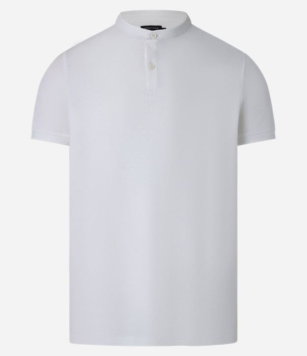 Camisa Polo Slim en Piquet Texturizado con Cuello Polo 6