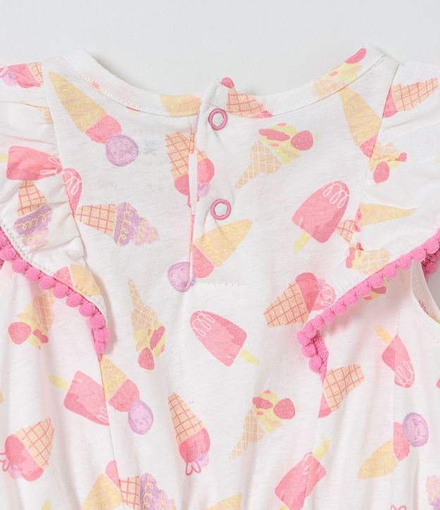 Enterito Infantil con Estampado de Helado y Paletas - Talle 0 a 18 meses 5
