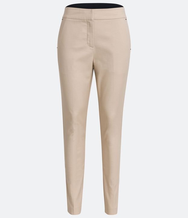 Pantalón Sastrería con Bolsillos Detanteros Sin Estampa 4